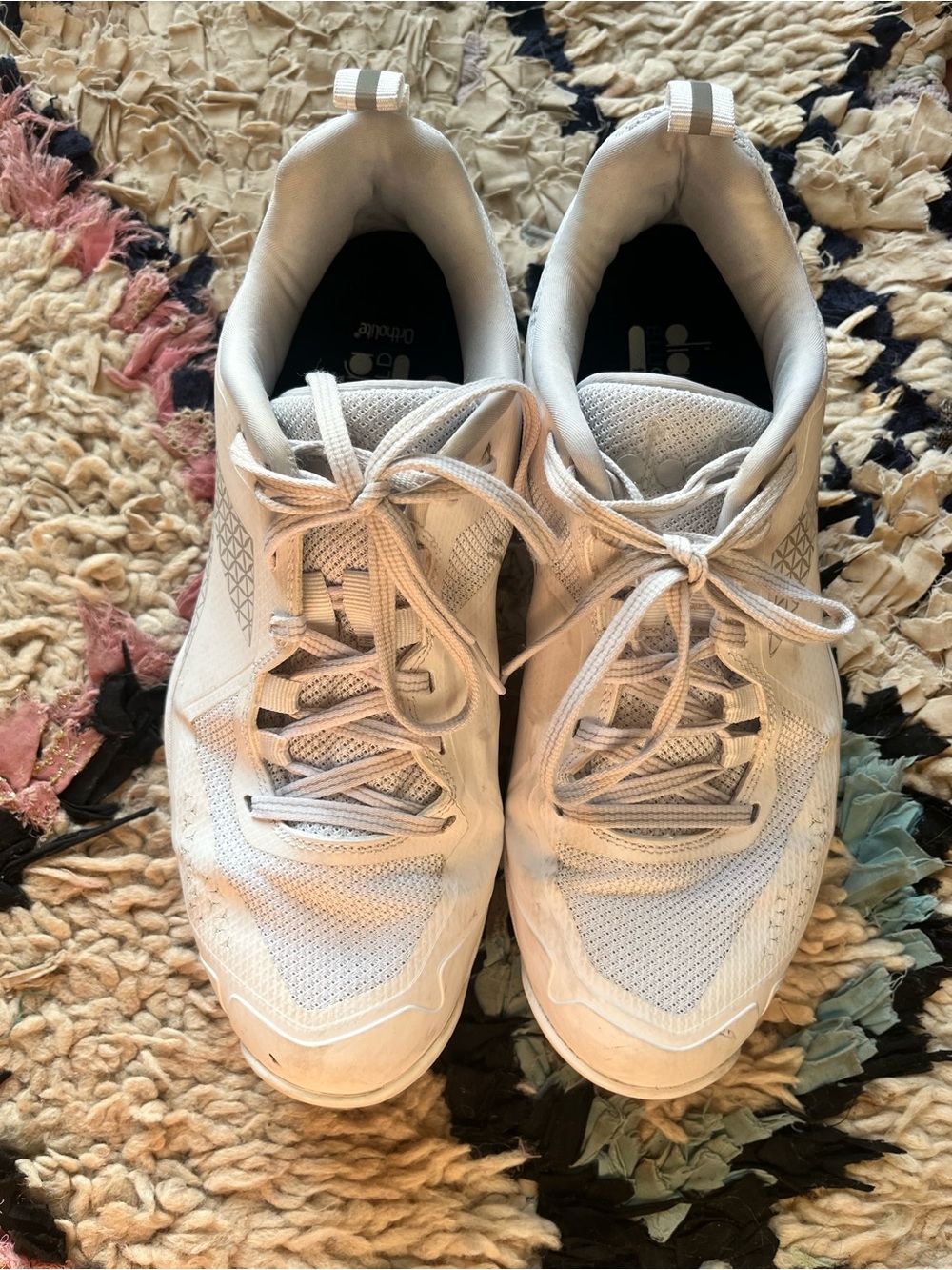 Women's White Diadora Athletic Sneakers